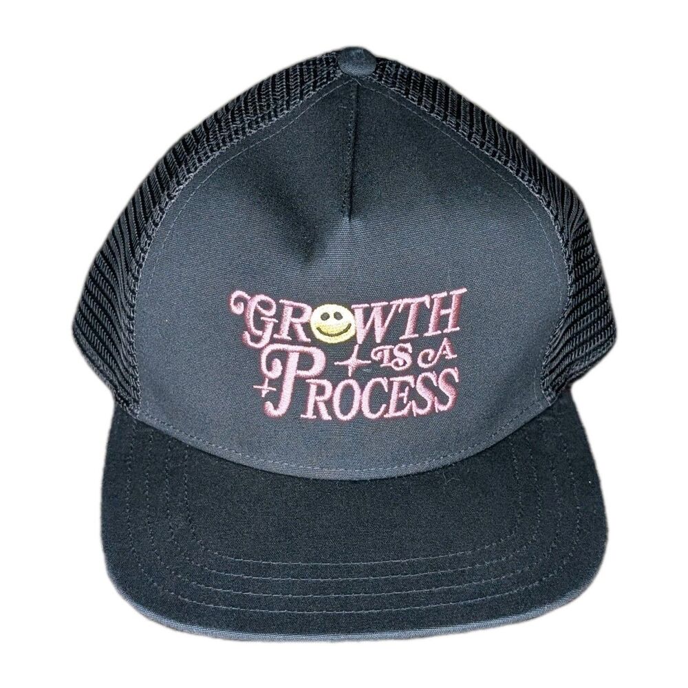 CHNGE Growth Is A Process Snapback Adjustable Mesh Trucker Hat NWOT